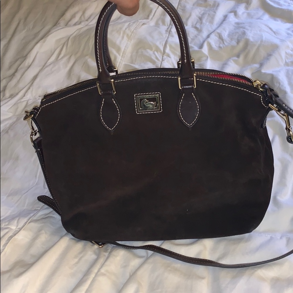 Dooney and Bourke Brown Suede Bag
